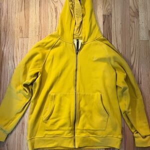 Fabletics Men's Yellow Zip-Up Hoodie
